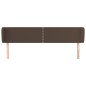 Testiera ad Orecchio Marrone 163x23x78/88 cm in Similpelle Testiera ad Orecchio Marrone 163x23x78/88 cm in Similpelle