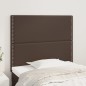 Testiera 2 pz Marrone 80x5x78/88 cm in Similpelle Testiera 2 pz Marrone 80x5x78/88 cm in Similpelle