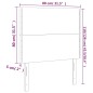 Testiera 2 pz Marrone 80x5x78/88 cm in Similpelle Testiera 2 pz Marrone 80x5x78/88 cm in Similpelle