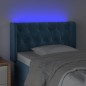 vidaXL Testiera a LED Blu Scuro 83x16x78/88 cm in Velluto vidaXL Testiera a LED Blu Scuro 83x16x78/88 cm in Velluto