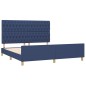 vidaXL Giroletto con Testiera Blu 180x200 cm in Tessuto