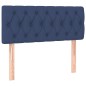 vidaXL Giroletto a Molle con Materasso Blu 90x200 cm inTessuto