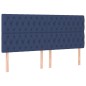 vidaXL Giroletto a Molle con Materasso Blu 180x200 cm in Tessuto