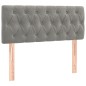 vidaXL Letto a Molle Materasso e LED Grigio Chiaro 120x200 cm Velluto vidaXL Letto a Molle Materasso e LED Grigio Chiaro 120x200 cm Velluto