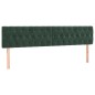 vidaXL Letto a Molle con Materasso e LED Verde Scuro 180x200cm Velluto vidaXL Letto a Molle con Materasso e LED Verde Scuro 180x200cm Velluto
