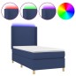 vidaXL Letto a Molle con Materasso e LED Blu 80x200 cm in Tessuto vidaXL Letto a Molle con Materasso e LED Blu 80x200 cm in Tessuto