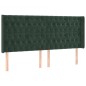 vidaXL Letto a Molle con Materasso e LED Verde Scuro 180x200cm Velluto vidaXL Letto a Molle con Materasso e LED Verde Scuro 180x200cm Velluto