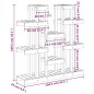 Supporto Piante Miele 104,5x25x109,5 cm Legno Massello di Pino Supporto Piante Miele 104,5x25x109,5 cm Legno Massello di Pino