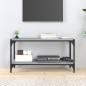 Mobile TV Grigio Sonoma 80x33x41 cm Legno Multistrato e Acciaio Mobile TV Grigio Sonoma 80x33x41 cm Legno Multistrato e Acciaio