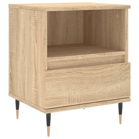 vidaXL Comodino Rovere Sonoma 40x35x50 cm in Legno Multistrato