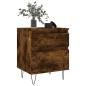 vidaXL Comodino Rovere Fumo 40x35x50 cm in Legno Multistrato vidaXL Comodino Rovere Fumo 40x35x50 cm in Legno Multistrato
