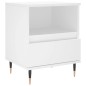 vidaXL Comodino Bianco 40x35x50 cm in Legno Multistrato vidaXL Comodino Bianco 40x35x50 cm in Legno Multistrato
