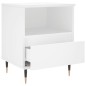 vidaXL Comodino Bianco 40x35x50 cm in Legno Multistrato vidaXL Comodino Bianco 40x35x50 cm in Legno Multistrato