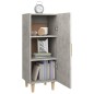 Credenza Grigio Cemento 34,5x34x90 cm in Legno Multistrato Credenza Grigio Cemento 34,5x34x90 cm in Legno Multistrato