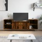 vidaXL Mobile TV Rovere Fumo 160x35x55 cm in Legno Multistrato vidaXL Mobile TV Rovere Fumo 160x35x55 cm in Legno Multistrato