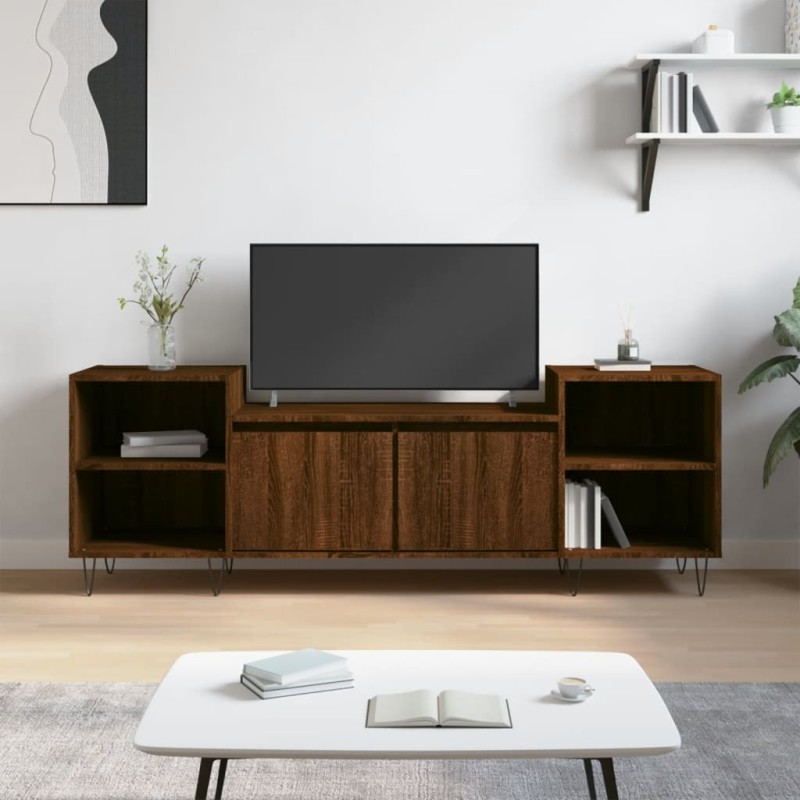 vidaXL Mobile TV Rovere Marrone 160x35x55 cm in Legno Multistrato vidaXL Mobile TV Rovere Marrone 160x35x55 cm in Legno Multistrato