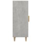Credenza Grigio Cemento 34,5x34x90 cm in Legno Multistrato Credenza Grigio Cemento 34,5x34x90 cm in Legno Multistrato