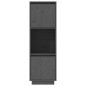Credenza Grigia 38x35x117 cm in Legno Massello di Pino Credenza Grigia 38x35x117 cm in Legno Massello di Pino