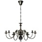 vidaXL Lampadario Stile Antico Metallo Nero Lampadine 8 x E14 vidaXL Lampadario Stile Antico Metallo Nero Lampadine 8 x E14