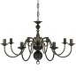 vidaXL Lampadario Stile Antico Metallo Nero Lampadine 8 x E14 vidaXL Lampadario Stile Antico Metallo Nero Lampadine 8 x E14