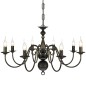 vidaXL Lampadario Stile Antico Metallo Nero Lampadine 8 x E14 vidaXL Lampadario Stile Antico Metallo Nero Lampadine 8 x E14