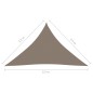 vidaXL Parasole a Vela Oxford Triangolare 2,5x2,5x3,5 m Grigio Talpa vidaXL Parasole a Vela Oxford Triangolare 2,5x2,5x3,5 m Grigio Talpa