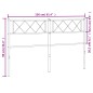 vidaXL Testiera in Metallo Bianco 150 cm vidaXL Testiera in Metallo Bianco 150 cm