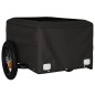 vidaXL Rimorchio da Bici da Carico Nero e Arancione 30 kg in Ferro vidaXL Rimorchio da Bici da Carico Nero e Arancione 30 kg in Ferro