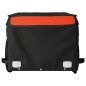vidaXL Rimorchio da Bici da Carico Nero e Arancione 30 kg in Ferro vidaXL Rimorchio da Bici da Carico Nero e Arancione 30 kg in Ferro