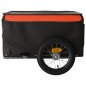 vidaXL Rimorchio da Bici da Carico Nero e Arancione 30 kg in Ferro vidaXL Rimorchio da Bici da Carico Nero e Arancione 30 kg in Ferro