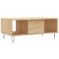 vidaXL Tavolino Salotto Rovere Sonoma 90x50x36,5 cm Legno Multistrato