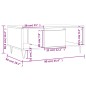 vidaXL Tavolino Salotto Rovere Sonoma 90x50x36,5 cm Legno Multistrato