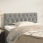 vidaXL Testiera Grigio Chiaro 100x7x78/88 cm in Velluto vidaXL Testiera Grigio Chiaro 100x7x78/88 cm in Velluto