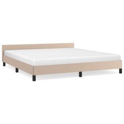 vidaXL Giroletto con Testiera Cappuccino 160x200 cm in Similpelle