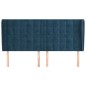 Testiera ad Orecchio Blu Scuro 203x23x118/128 cm in Velluto Testiera ad Orecchio Blu Scuro 203x23x118/128 cm in Velluto