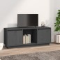 Mobile Porta TV Grigio 110,5x35x44 cm in Legno Massello di Pino Mobile Porta TV Grigio 110,5x35x44 cm in Legno Massello di Pino