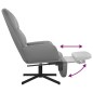 vidaXL Poltrona Rilassante con Poggiapiedi Grigia in Similpelle vidaXL Poltrona Rilassante con Poggiapiedi Grigia in Similpelle