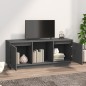 Mobile Porta TV Grigio 110,5x35x44 cm in Legno Massello di Pino Mobile Porta TV Grigio 110,5x35x44 cm in Legno Massello di Pino