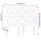 vidaXL Testiere 4 pz Nere72 x 7 x 78/88 cm in Tessuto vidaXL Testiere 4 pz Nere72 x 7 x 78/88 cm in Tessuto