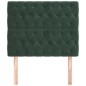 vidaXL Testiera 2 pz Verde scuro 90 x 7 x 78/88 cm in Velluto vidaXL Testiera 2 pz Verde scuro 90 x 7 x 78/88 cm in Velluto