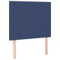 vidaXL Giroletto a Molle con Materasso Blu 80x200 cm inTessuto