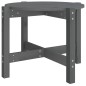 Tavolino da Salotto Grigio Ø 62,5x45 cm Legno Massello di Pino Tavolino da Salotto Grigio Ø 62,5x45 cm Legno Massello di Pino