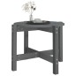 Tavolino da Salotto Grigio Ø 62,5x45 cm Legno Massello di Pino Tavolino da Salotto Grigio Ø 62,5x45 cm Legno Massello di Pino