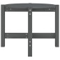 Tavolino da Salotto Grigio Ø 62,5x45 cm Legno Massello di Pino Tavolino da Salotto Grigio Ø 62,5x45 cm Legno Massello di Pino