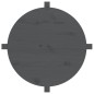 Tavolino da Salotto Grigio Ø 62,5x45 cm Legno Massello di Pino Tavolino da Salotto Grigio Ø 62,5x45 cm Legno Massello di Pino