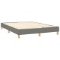 vidaXL Letto a Molle Materasso e LED Grigio Scuro 140x200cm in Tessuto vidaXL Letto a Molle Materasso e LED Grigio Scuro 140x200cm in Tessuto