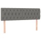 vidaXL Letto a Molle Materasso e LED Grigio Scuro 140x200cm in Tessuto vidaXL Letto a Molle Materasso e LED Grigio Scuro 140x200cm in Tessuto