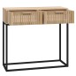 vidaXL Tavolino Consolle 80x30x75 cm Legno Multistrato e Ferro vidaXL Tavolino Consolle 80x30x75 cm Legno Multistrato e Ferro