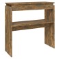 vidaXL Tavolino Consolle Rovere Fumo 80x30x80 cm in Legno Multistrato vidaXL Tavolino Consolle Rovere Fumo 80x30x80 cm in Legno Multistrato
