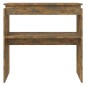 vidaXL Tavolino Consolle Rovere Fumo 80x30x80 cm in Legno Multistrato vidaXL Tavolino Consolle Rovere Fumo 80x30x80 cm in Legno Multistrato
